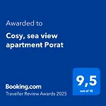Cosy, Sea View Apartment Porat